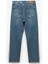 Normal Bel Düğmeli Crop Düz Paça Slim Fit Denim Pantolon - Slim Fit Jeans 5