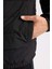 Slim Fit Dar Kesim Dik Yaka Lastikli ve Fermuarlı Su Geçirmez Mont D7532AX25SP 5