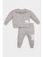Erkek Bebek 2'li Takım Selanik Kumaş Etiket Baskılı Sweatshirt Eşofman Altı D4647A525SP 1