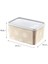 4'Lü Set No Frost Saklama Kabı Latte 2600 ML 3