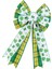 Shamrock Bowknot Partisi Malzemeleri Front Door St 's Day Çelenk (Yurt Dışından) 4