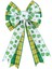 Shamrock Bowknot Partisi Malzemeleri Front Door St 's Day Çelenk (Yurt Dışından) 5