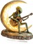 Akrilik Uzaylı Ay Süsü 2d Uzaylı, Kabine Rafı Için Gitar Dekoru Çalıyor (Yurt Dışından) 4
