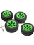 4 Pc 110MM Çap. Wltoys Için Plastik Lastikler 12428 124018 124019 12428-B 1/12 Rc Araba (Yurt Dışından) 5