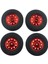 4pcs Lastik Rc 1/10 Off-Road Tırmanma Araba Kamyon Lastikleri Tekerlekler Wpl D12 Kırmızı Lastikler Için Jant (Yurt Dışından) 1