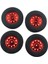 4pcs Lastik Rc 1/10 Off-Road Tırmanma Araba Kamyon Lastikleri Tekerlekler Wpl D12 Kırmızı Lastikler Için Jant (Yurt Dışından) 2