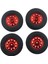 4pcs Lastik Rc 1/10 Off-Road Tırmanma Araba Kamyon Lastikleri Tekerlekler Wpl D12 Kırmızı Lastikler Için Jant (Yurt Dışından) 3