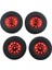4pcs Lastik Rc 1/10 Off-Road Tırmanma Araba Kamyon Lastikleri Tekerlekler Wpl D12 Kırmızı Lastikler Için Jant (Yurt Dışından) 4