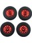 4pcs Lastik Rc 1/10 Off-Road Tırmanma Araba Kamyon Lastikleri Tekerlekler Wpl D12 Kırmızı Lastikler Için Jant (Yurt Dışından) 5
