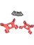 2pcs Alaşım Ön ve Arka Şok Kulesi Wltoys Için 144001 Rc Araba Kırmızı (Yurt Dışından) 3
