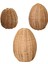 3x El Dokumalı Rattan Paskalya Yumurtası Ev Dekoru Masa Tablosu Oturma Odası Dolabı (Yurt Dışından) 1