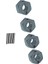 Adet Mjx 1/14 1/16 14210 14303 16207 16208 Uzaktan Kumanda Araba Aksesuarları 12MM Hex Konnektör Titanyum Renk (Yurt Dışından) 3