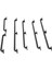 6 Adet Metal Gövde Kabuk Küpeşte 75MM 133MM 150MM Uzunluk 1/10 Rc Paletli Traxxas Trx4 Eksenel SCX10 90046 Yükseltme Parçaları (Yurt Dışından) 4