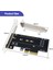 Pcı-E 3.0 X4 - Nvme M.2 Ngff M Key SSD Yükseltici Genişletme Kartı 2230/2242/2260/2280 M.2 SSD EM2-5001 (Yurt Dışından) 2