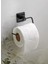 Banyo Aksesuarları Tuvalet Kağıtlığı Havluluk Fönlük Kare Havluluk Yapışkanlı Kapaklı Siyah Aksesuar 1
