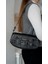 Kadın Şık Astarlı Siyah kaliteli Baget tarzı kol Çantası 5