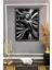 Dekoratif Modern Desenli Çerçeveli Kumaş Baskı Tablo 50x70cm 2