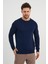 Bisiklet Yaka Regular Fit Casual Kazak M 1