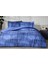 Horizon Mavi King Size Battal Boy Lastikli Fitted Çarşaf Nevresim Takımı 3