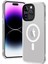 Apple iPhone 14 Pro Max Kılıf Wireless Şarj Özellikli Zore Hibrit Magsafe Kapak-Renksiz 1