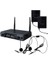WM-202T 1 Alıcı + 2 Yaka (Lavalier) Kablosuz Uhf Mikrofon Seti 1