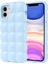Apple iPhone 11 Kılıf Parlak Esnek Silikon Zore Dom Dom Kapak-Mavi 1