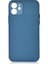 Apple iPhone 12 Uyumlu ​​​​zore Slims Kapak-Saks Mavi 1