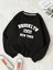 Brooklyn 1631 New York Sweatshirt - Siyah Baskılı Oversize Kışlık Kalın Bisiklet Yaka 1