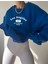 Los Angeles 1997 Sweatshirt - Saks Mavisi Baskılı Oversize Kışlık Kalın Bisiklet Yala 2