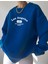 Los Angeles 1997 Sweatshirt - Saks Mavisi Baskılı Oversize Kışlık Kalın Bisiklet Yala 3
