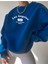 Los Angeles 1997 Sweatshirt - Saks Mavisi Baskılı Oversize Kışlık Kalın Bisiklet Yala 1