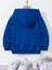 Çocuk Sax Mavisi Car Baskı Kapüşonlu Sweatshirt 2