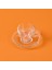 Home Bubbly 12 Parça Boncuklu Cam Kahve Fincanı - Şeffaf - 80 ml 4