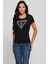 Kadın Siyah Logolu T-Shirt 2