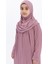 Çocuk Namaz Elbisesi- Kaşkorse Pratik Başörtülü - Koyu Pembe 1