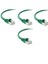 Cat6 Yeşil 0.50 Cm RJ45 Lan Kablosu Uçları Hazır Takılı Bilgisayar Modem Internet Ethernet Kablosu 1