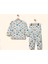 Mevsimlik Erkek Çocuk Dinazor Desenli Pijama Takımı 1