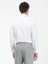 Beyaz Düz Slim Fit Dokuma Klasik Pamuk Karışımlı Gömlek 5