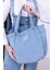 Yıkamalı Kot Denim Omuz Çantası 5