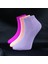 Kadın Patik Çorap Pamuk 3'lü Renk Şeftali-Mor-Lila 3