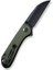 Elementum Flipper & Thumb Stud Knife Green G10 Handle Çakı 3