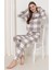 Mirano 3251 Interlok Şardonlu Spor Kapüşonlu Kışlık Kadın Eşofman Pijama Takım 1
