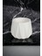 Dekoratif Beyaz Beton Saksı Kaktüs Sukulent Bambu Çiçek Saksısı 22 cm 5