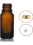 30 ml Kahverengi Şişe Sarı Metal Düz Kapaklı, 24 Adet, Cam Şişe, Kozmetik Şişesi 1