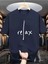 Erkek Relax Basklı T-Shirt Yeni Sezon Oversize Salaş 1