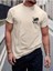 Erkek T-Shirt Palmiye Ağacı Baskılı Oversize Salaş 1