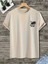 Erkek T-Shirt Palmiye Ağacı Baskılı Oversize Salaş 2