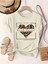 Kadın Özgür Ruh Baskılı Beyaz T-Shirt Oversize Salaş 1
