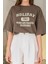 Kadın Holiday Baskılı Tasarım T-Shirt Oversize Salaş 4