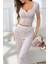 Çiçek Baskılı Pamuklu Kısa Kollu Pijama Takımı 4